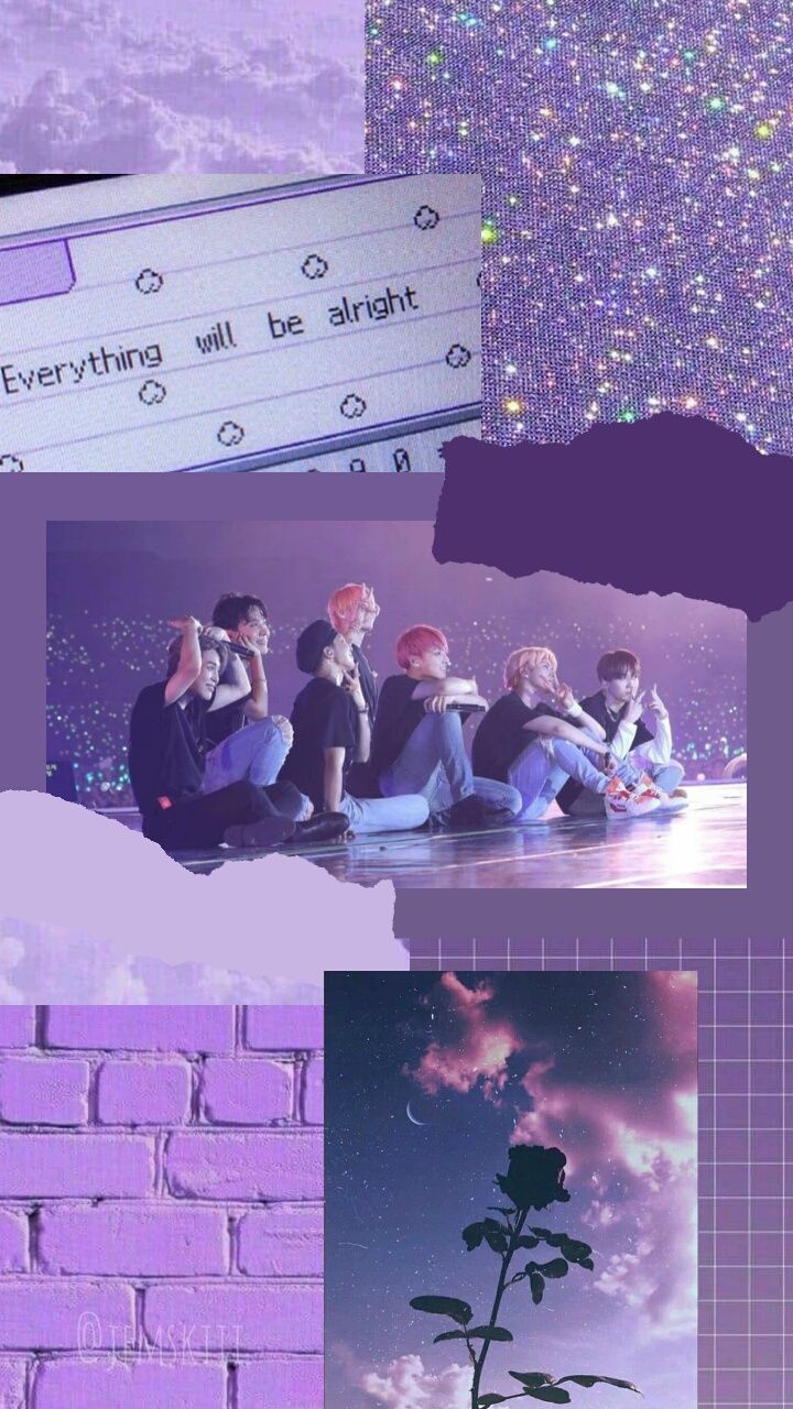 Featured image of post Bts Wallpaper Aesthetic Purple