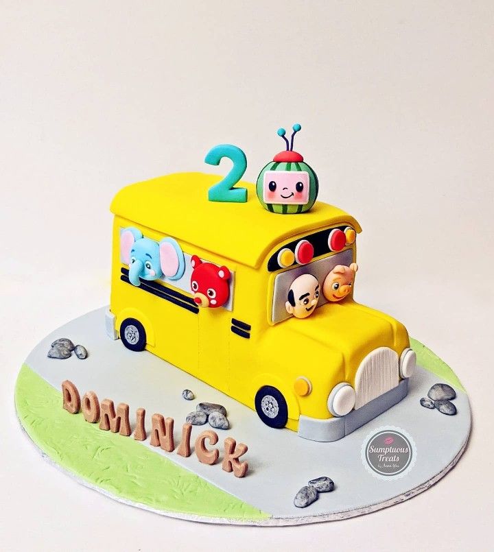 Featured image of post Cocomelon Bus Cake Topper