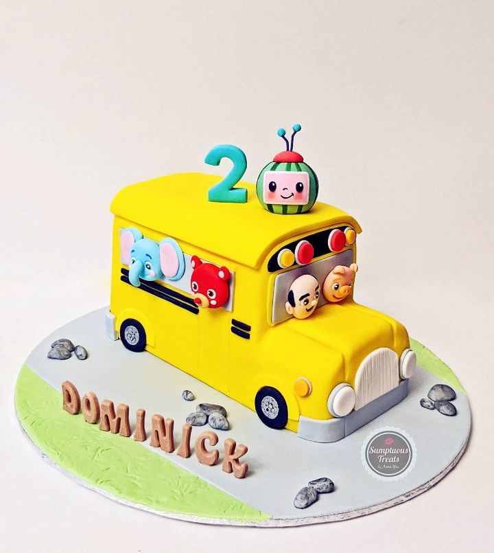 Featured image of post Cocomelon Bus Cake